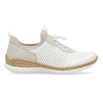 WOMEN'S RIEKER NIKITA | WHITE / ROSE-SILVER