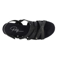 ROS HOMMERSON WOMEN'S BREEZE SANDAL | BLACK PEBBLE PATENT LEATHER