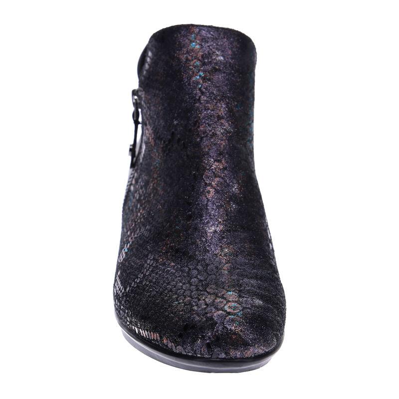 WOMEN'S REVERE DAMASCUS BOOT| BLACK METALLIC PYTHON / ONYX