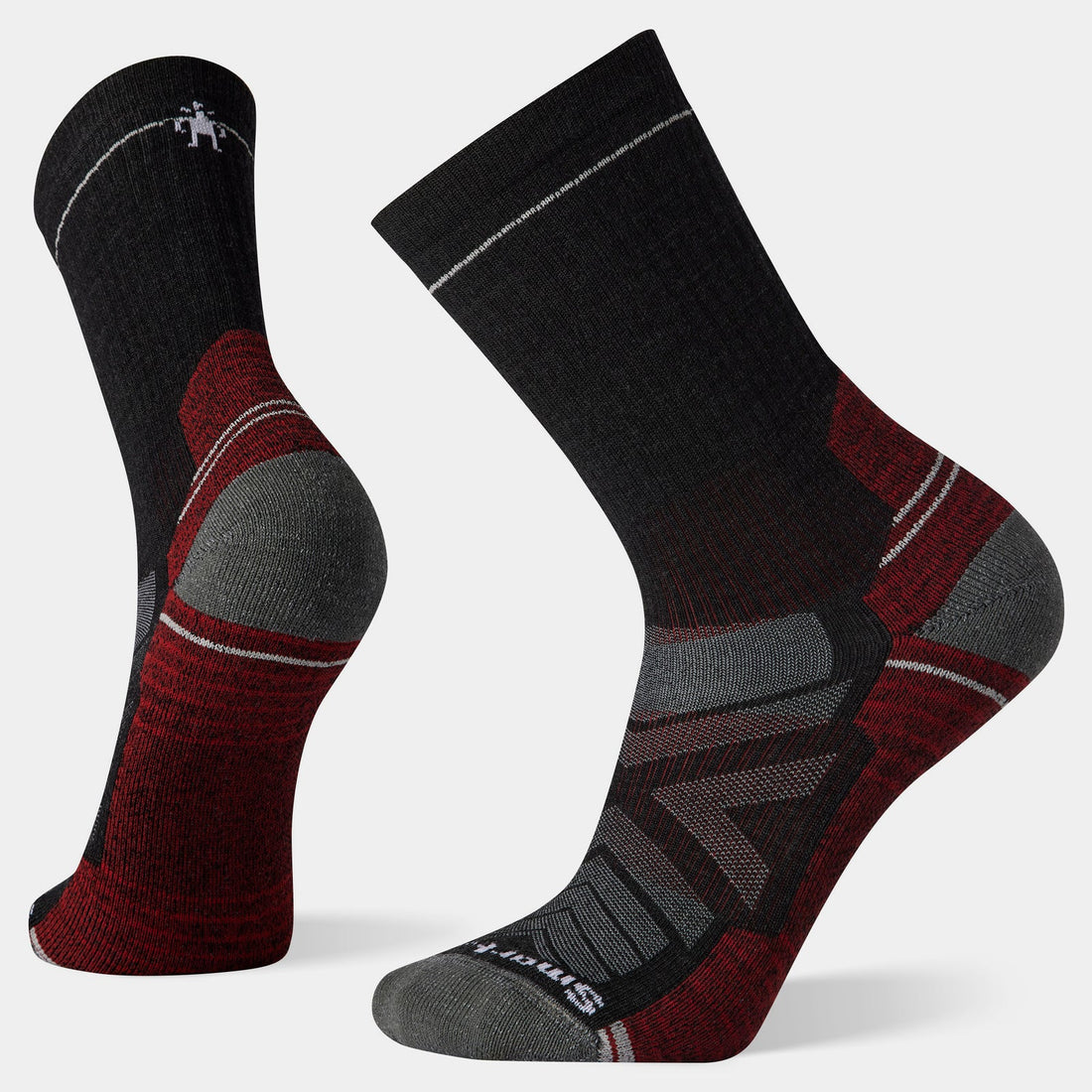 SMARTWOOL HIKE  LIGHT CUSHION CREW | CHARCOAL