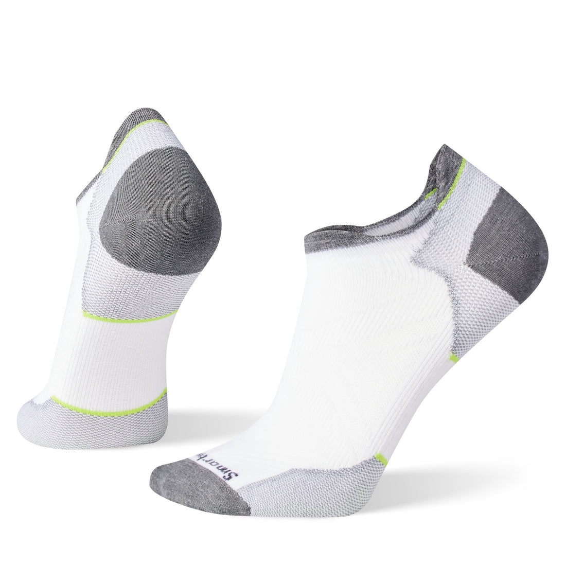 UNISEX SMARTWOOL RUN ZERO CUSHION LOW ANKLE | WHITE