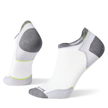 UNISEX SMARTWOOL RUN ZERO CUSHION LOW ANKLE | WHITE