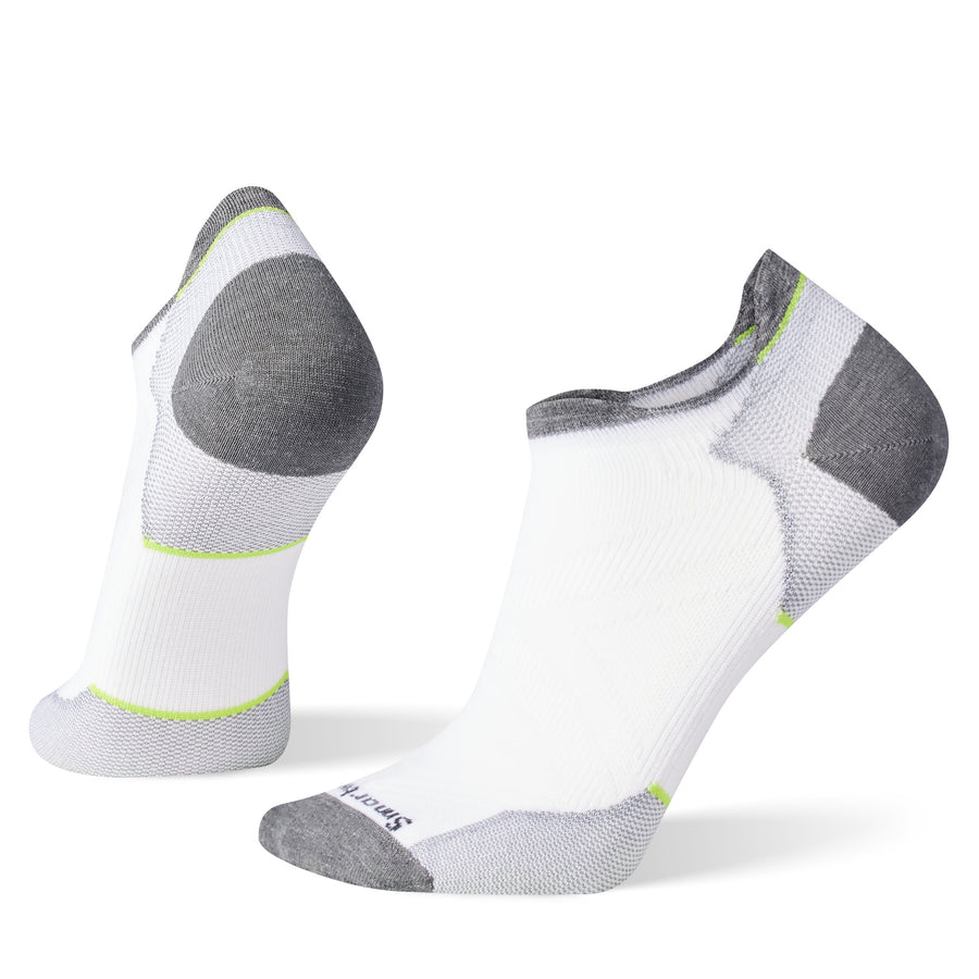 UNISEX SMARTWOOL RUN ZERO CUSHION LOW ANKLE | WHITE