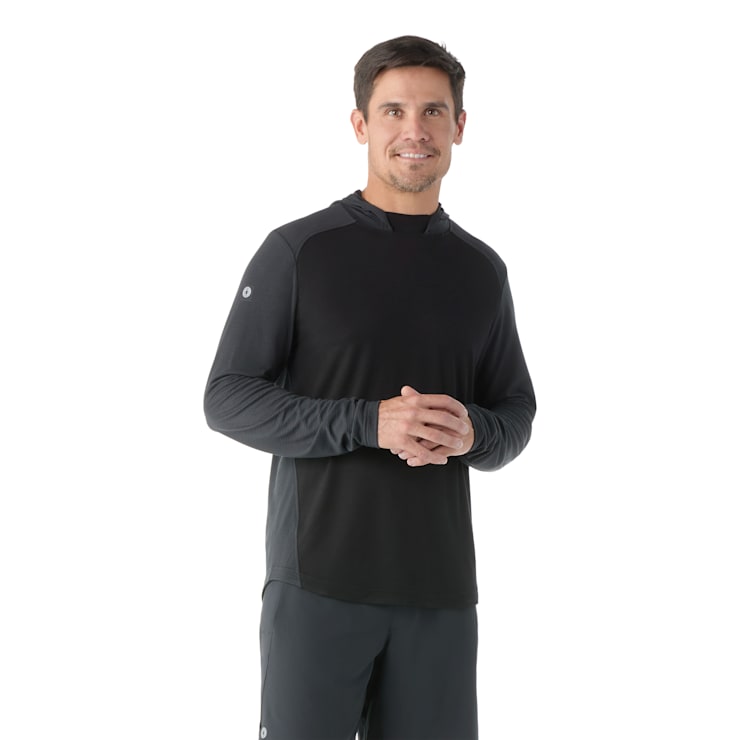 MEN'S SMARTWOOL ACTIVE MESH HOODIE | BLACK