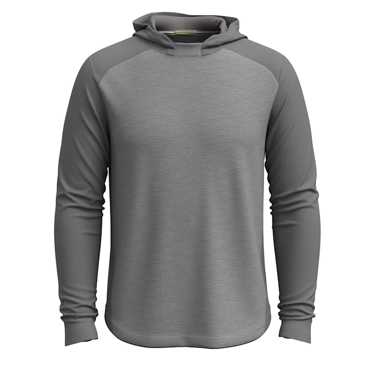 MEN'S SMARTWOOL ACTIVE MESH HOODIE | LIGHT GRAY HEATHER