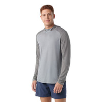 MEN'S SMARTWOOL ACTIVE MESH HOODIE | LIGHT GRAY HEATHER