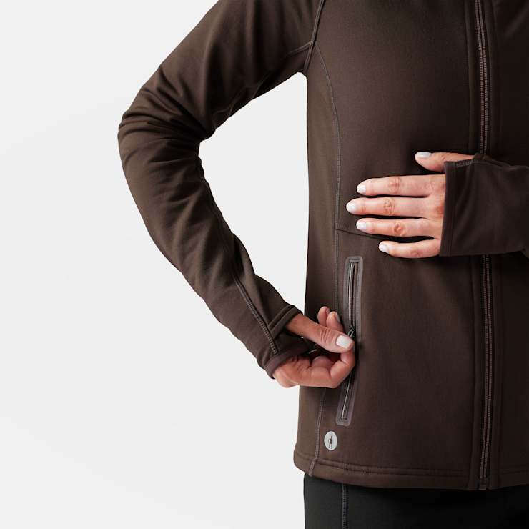 WOMEN'S SMARTWOOL ACTIVE FLEECE JACKET | MINK