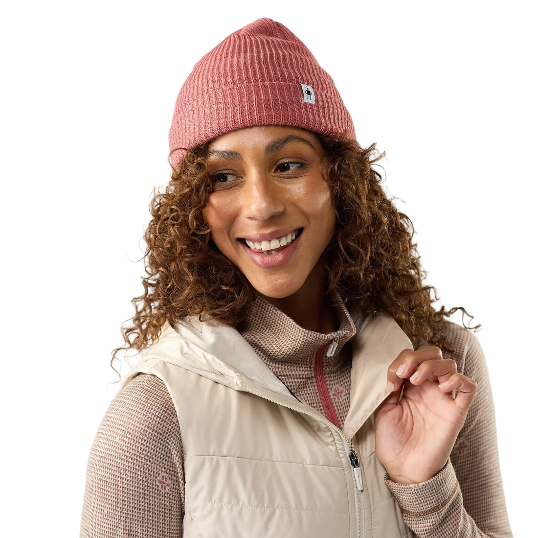 UNISEX SMARTWOOL BEANIE | ROSEWOOD HEATHER