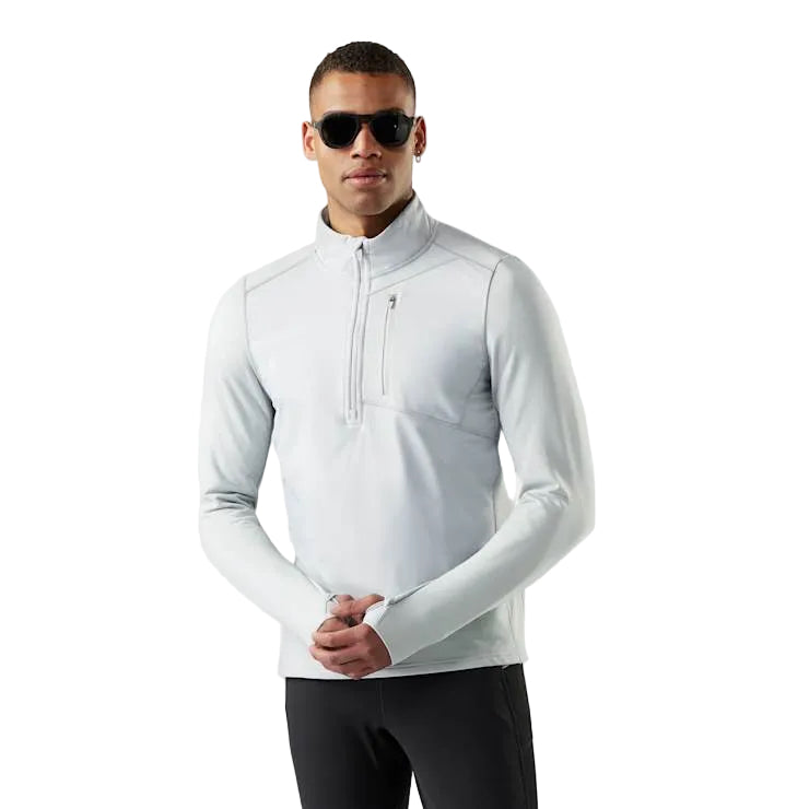 MEN'S SMARTWOOL ACTIVE FLEECE WIND 1/2 ZIP | STORM GRAY