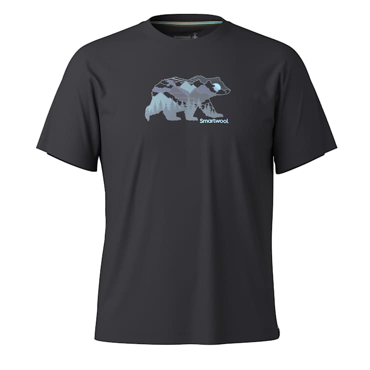 UNISEX SMARTWOOL BEAR VIEW SHORT SLEEVE GRAPHIC TEE | BLACK