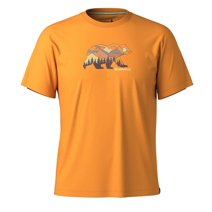 UNISEX SMARTWOOL BEAR VIEW SHORT SLEEVE GRAPHIC TEE | SQUASH