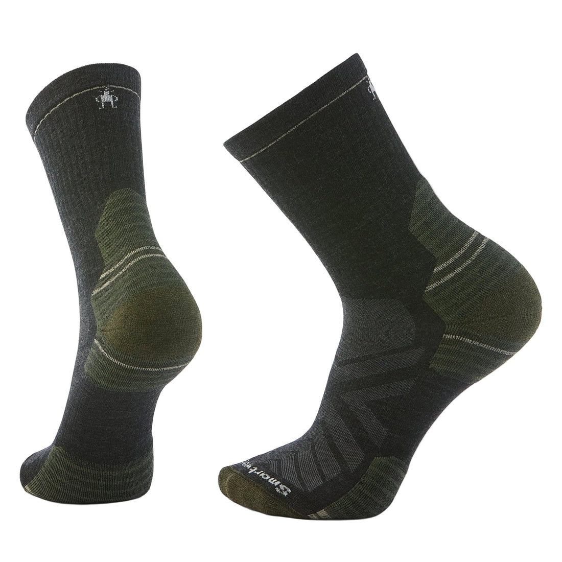 UNISEX SMARTWOOL HIKE TARGETED CUSHION MID CREW | CHARCOAL