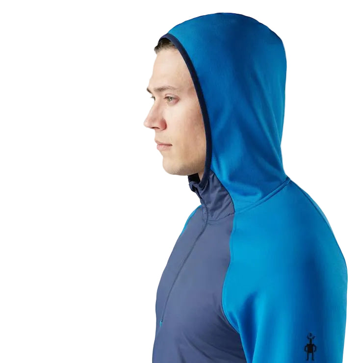 MEN'S SMARTWOOL SMARTLOFT HALF ZIP HOODIE | NIVAL BLUE