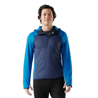 MEN'S SMARTWOOL SMARTLOFT HALF ZIP HOODIE | NIVAL BLUE