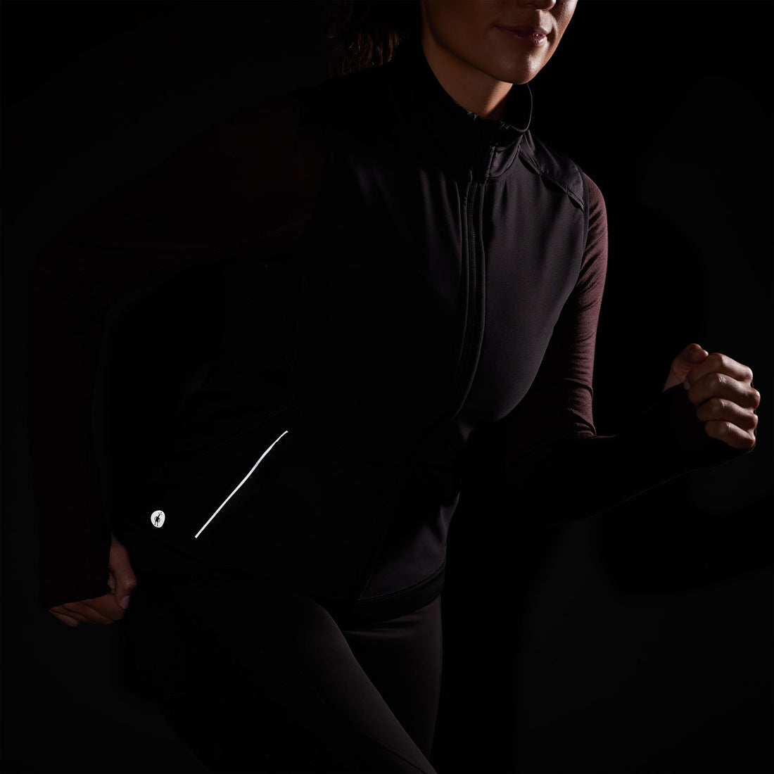 WOMEN'S ACTIVE FLEECE WIND INSULATED VEST | BLACK