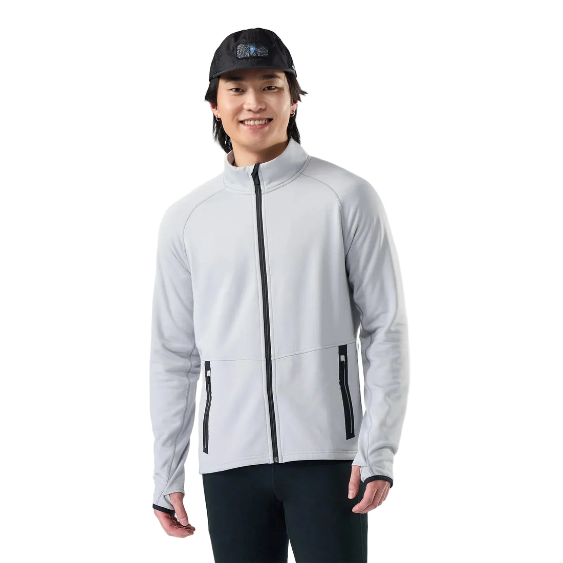 MEN'S SMARTWOOL ACTIVE FLEECE JACKET | STORM GRAY