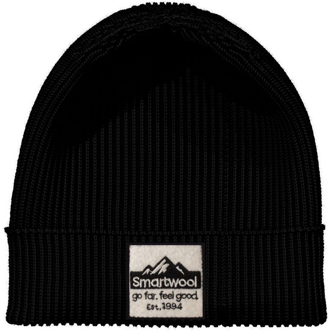 UNISEX SMARTWOOL PATCH BEANIE | BLACK
