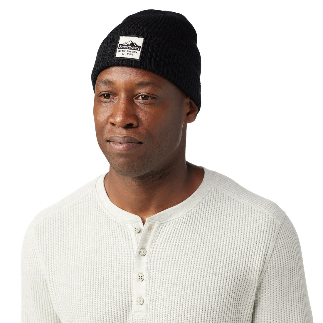 UNISEX SMARTWOOL PATCH BEANIE | BLACK