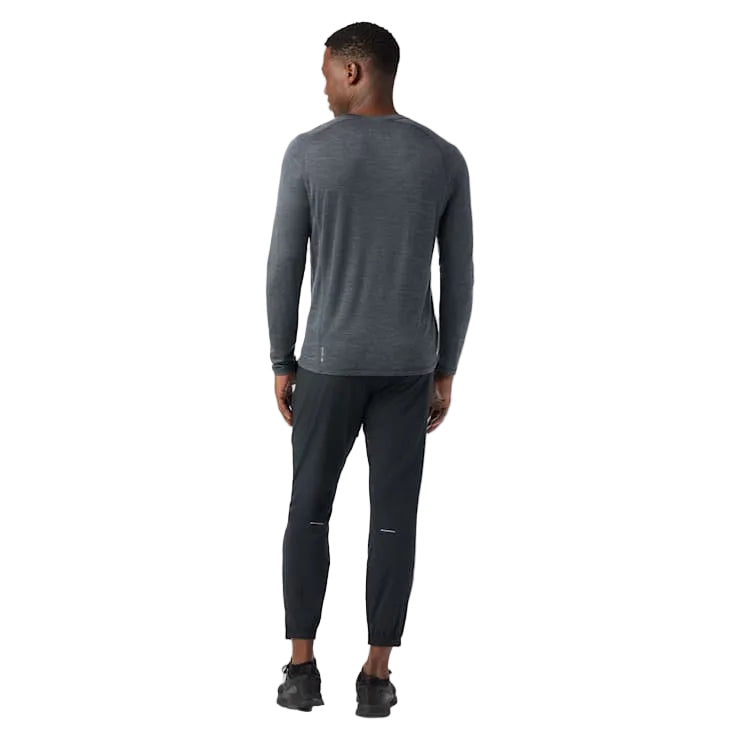 MEN'S SMARTWOOL ACTIVE ULTRALITE LONG SLEEVE |CHARCOAL HEATHER