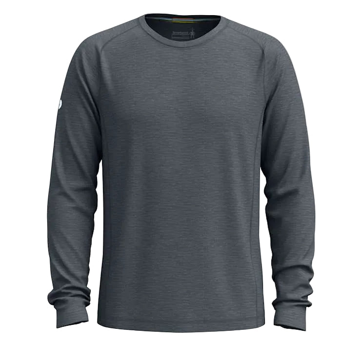 MEN'S SMARTWOOL ACTIVE ULTRALITE LONG SLEEVE |CHARCOAL HEATHER
