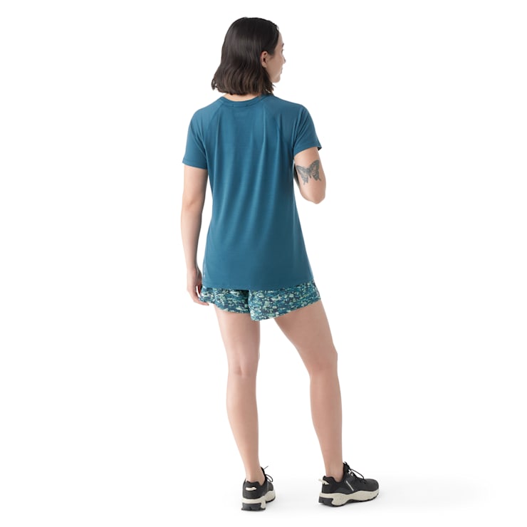 WOMEN'S SMARTWOOL ACTIVE ULTRALIGHT SHORT SLEEVE | TWILIGHT BLUE