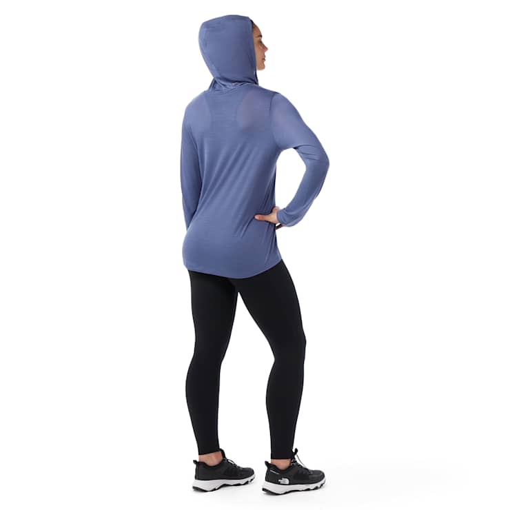 WOMEN'S SMARTWOOL ACTIVE ULTRALITE HOODIE | NIGHTFALL BLUE