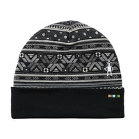 UNISEX SMARTWOOL THERMAL MERINO REVERSIBLE CUFFED BEANIE | BLACK FAIR ISLE FUN