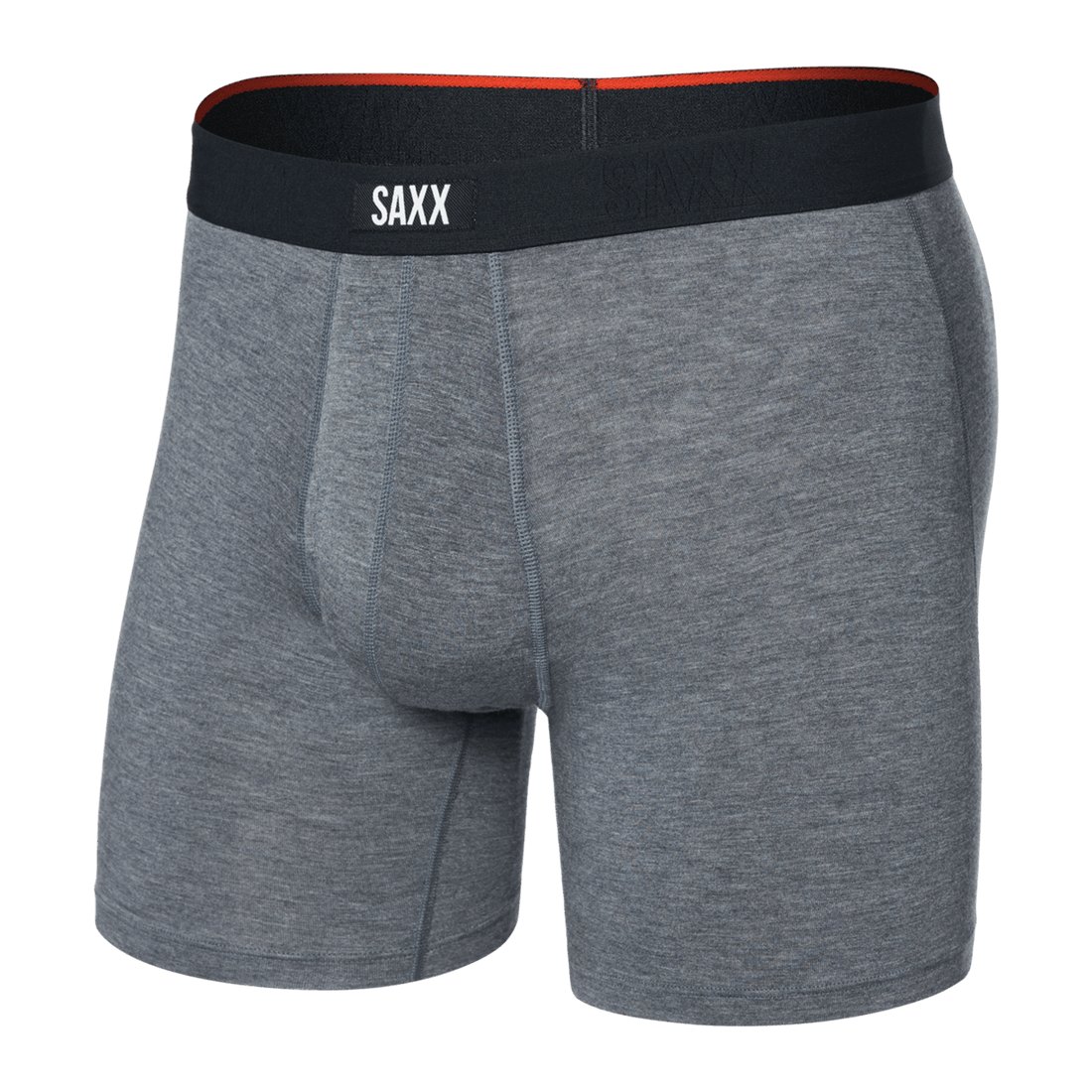 MEN'S SAXX VIBE XTRA SOFT COMFORT BOXER BRIEF 6" | DARK GREY HEATHER
