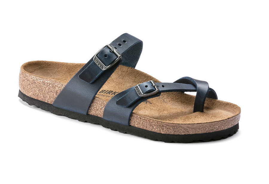 WOMEN'S BIRKENSTOCK MAYARI OILED LEATHER | BLUE