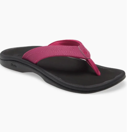 WOMEN'S OLUKAI 'OHANA | ORCHID FLOWER / BLACK