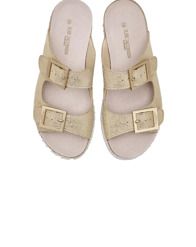 WOMEN'S ILSE JACOBSEN TULIP 1032 SANDAL | PLATINUM | WHITE