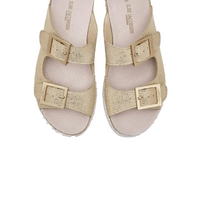 WOMEN'S ILSE JACOBSEN TULIP 1032 SANDAL | PLATINUM | WHITE