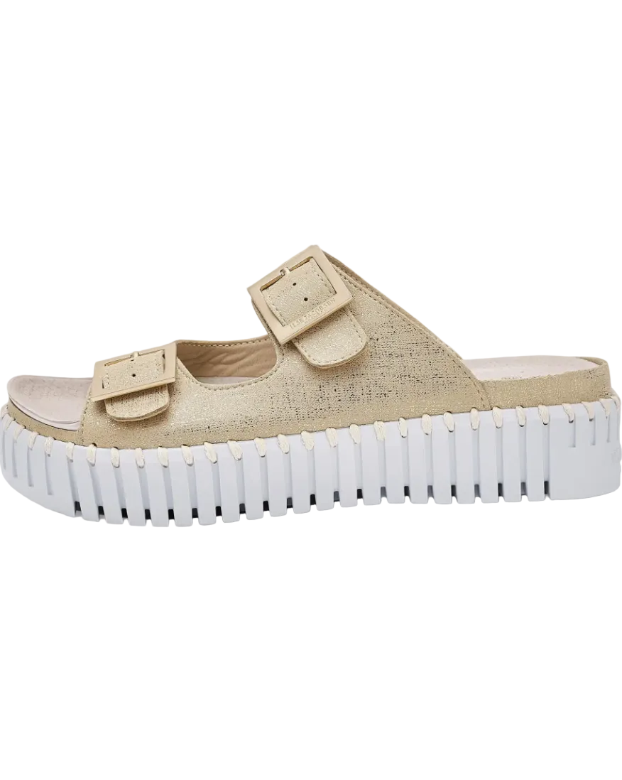 WOMEN'S ILSE JACOBSEN TULIP 1032 SANDAL | PLATINUM | WHITE