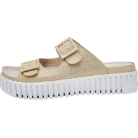 WOMEN'S ILSE JACOBSEN TULIP 1032 SANDAL | PLATINUM | WHITE