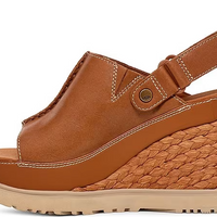 WOMEN'S UGG ABBOT ADJUSTABLE WEDGES | COGNAC