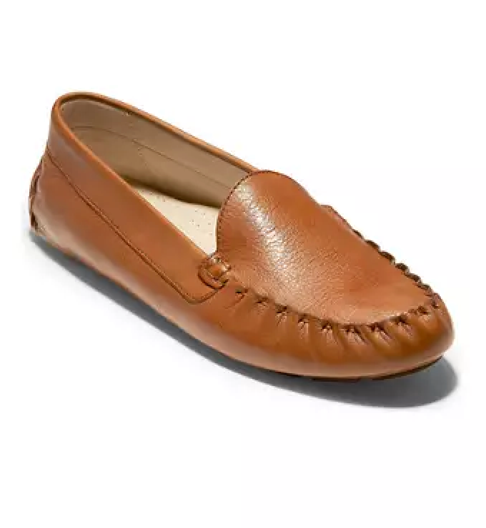 WOMEN'S COLE HAAN EVELYN DRIVER | PECAN LEATHER