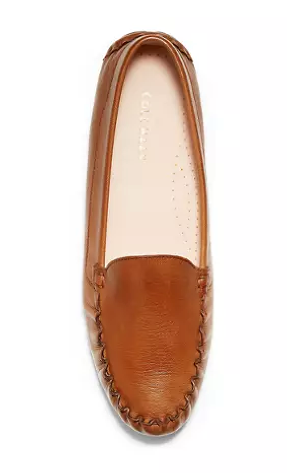 WOMEN'S COLE HAAN EVELYN DRIVER | PECAN LEATHER