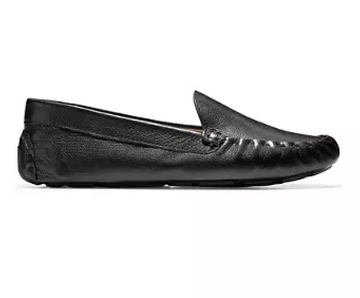 WOMEN'S COLE HAAN EVELYN DRIVER | BLACK LEATHER