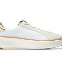 WOMEN'S COLE HAAN GRANDPRØ TOPSPIN SNEAKER | WHITE / LEOPARD PRINT