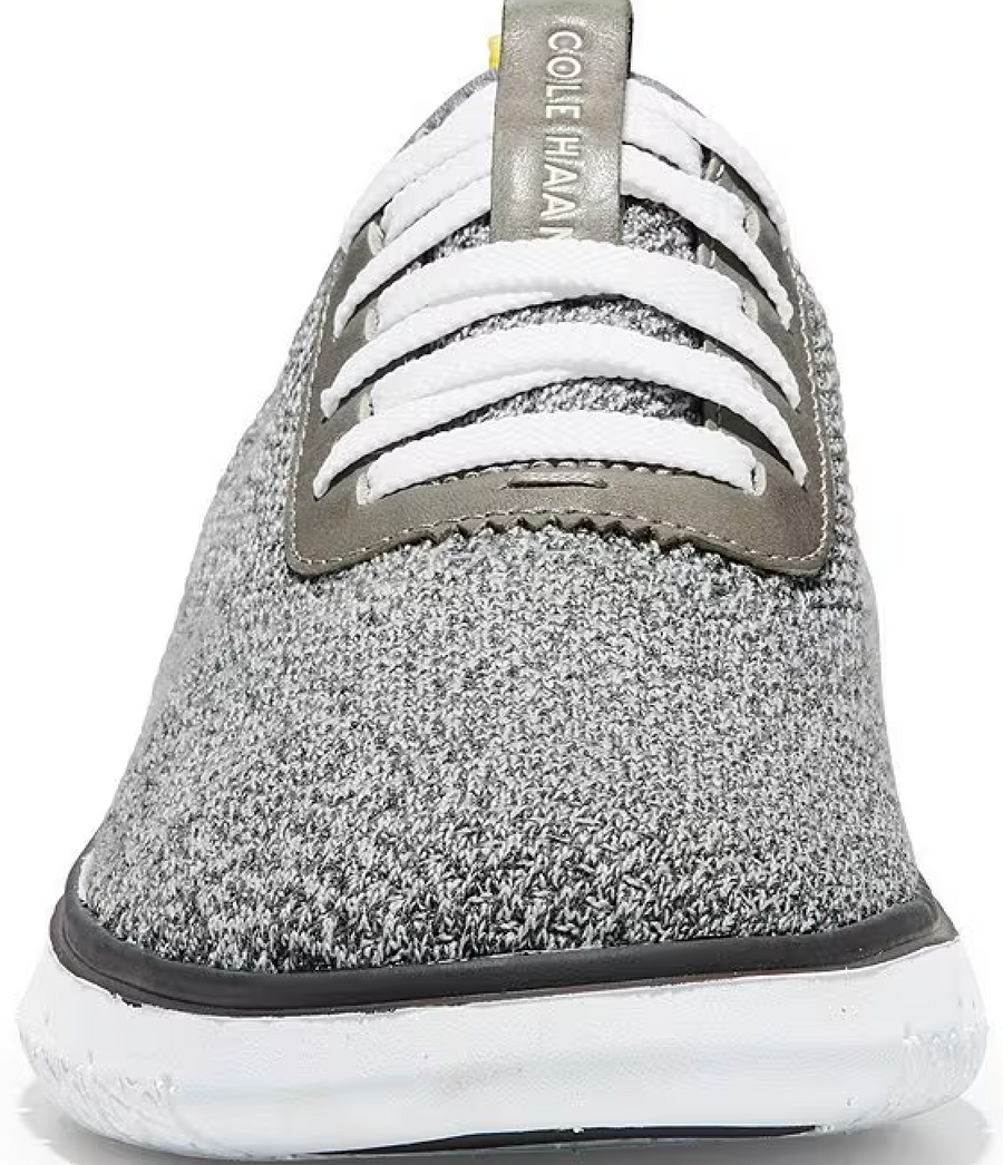 MEN'S COLE HAAN GENERATION ZERØGRAND STITCHLIGHT | GRAY KNIT / YELLOW / WHITE