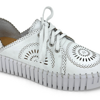 WOMEN'S DJANGO & JULIETTE BAFIA-DJ | WHITE SOL LEATHER