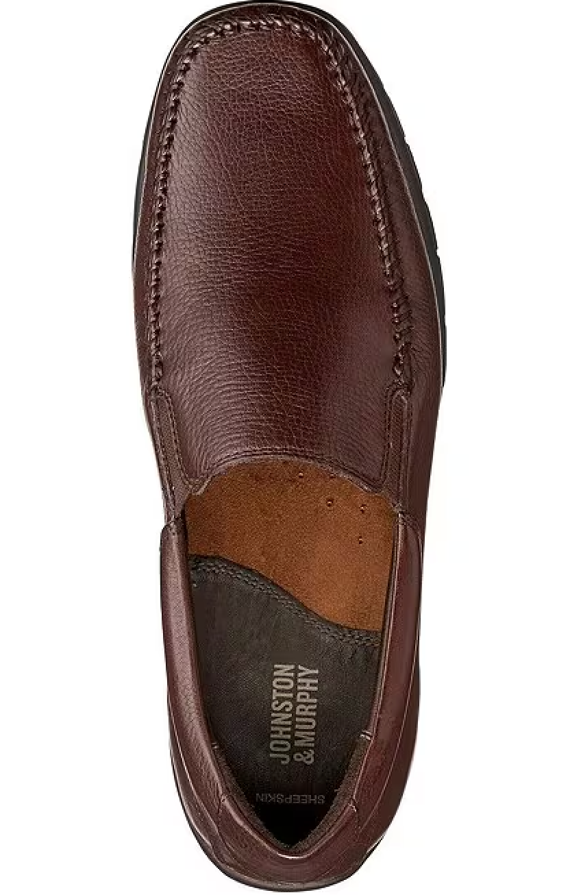 MEN'S JOHNSTON & MURPHY CRAWFORD LOAFER | MAHOGANY TUMBLED