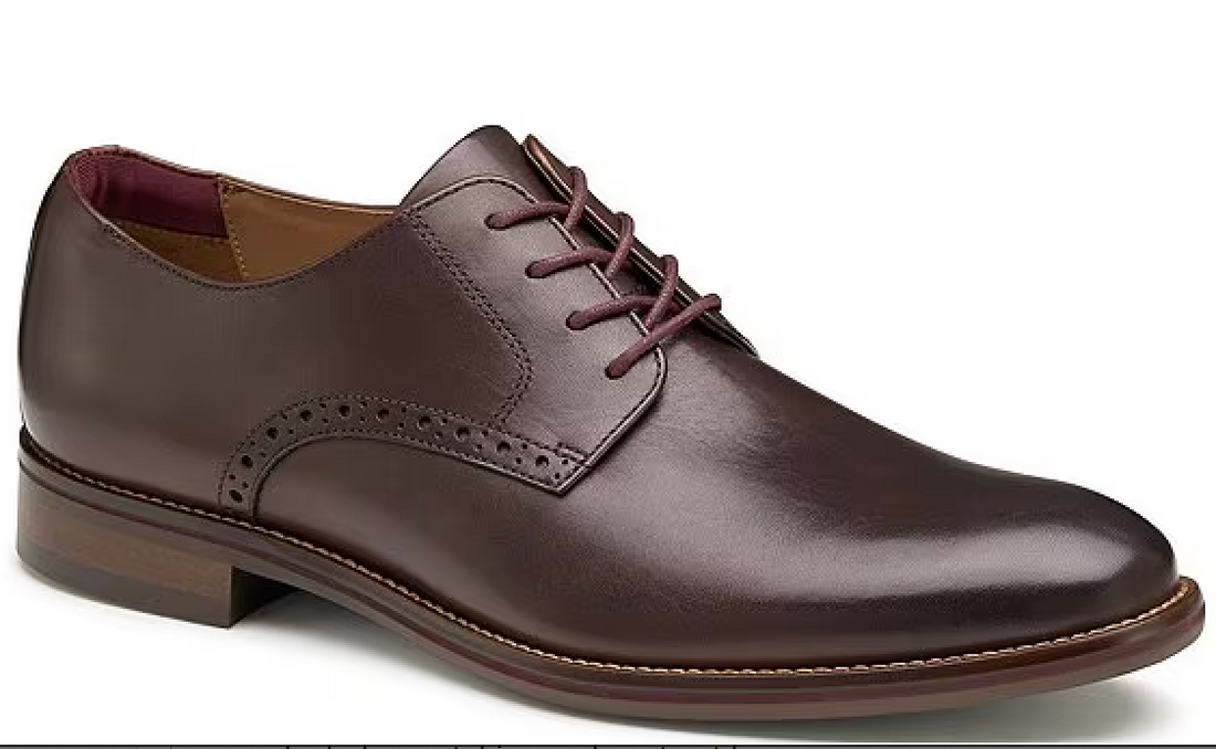 MEN'S JOHNSTON & MURPHY CONARD 2.0 PLAIN TOE | MAHOGANY FULL GRAIN