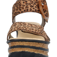 WOMEN'S RIEKER ROSE 76 WEDGE | LEO-NUSS / CAYENNE