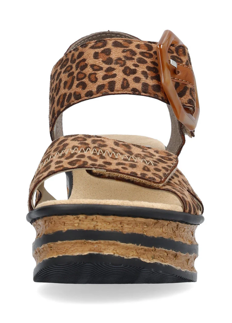 WOMEN'S RIEKER ROSE 76 WEDGE | LEO-NUSS / CAYENNE