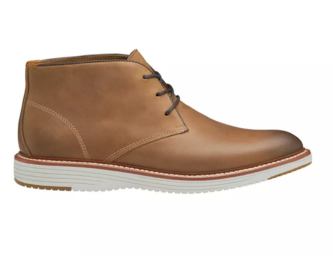 MEN'S JOHNSTON & MURPHY UPTON CHUKKA BOOT | TAN OILED LEATHER