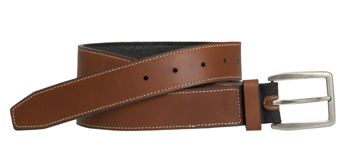 MEN'S JOHNSTON & MURPHY XC4 SPORT CASUAL BELT | TAN LEATHER