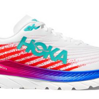 MEN'S HOKA MACH 5 | WHITE/ FLAME