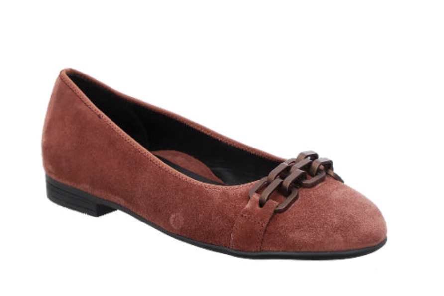 WOMEN'S ARA SCOUT BALLET FLAT CHAIN | TERRA