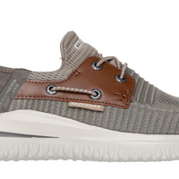 MEN'S SKECHERS SLIP-INS RELAXED DELSON 3.0-ROTH | TAUPE / BROWN